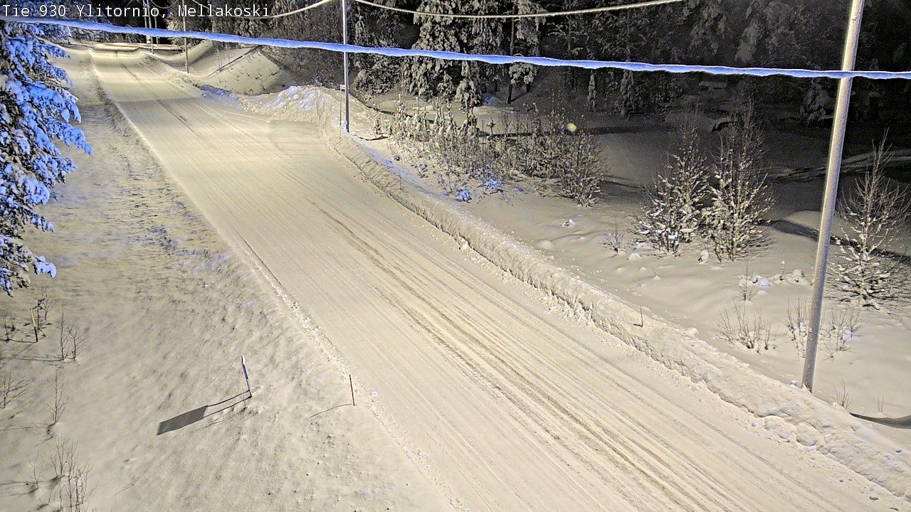 Weather Camera Image Road 83 Ylitornio, Mellakoski, Ylitornio, Lappi