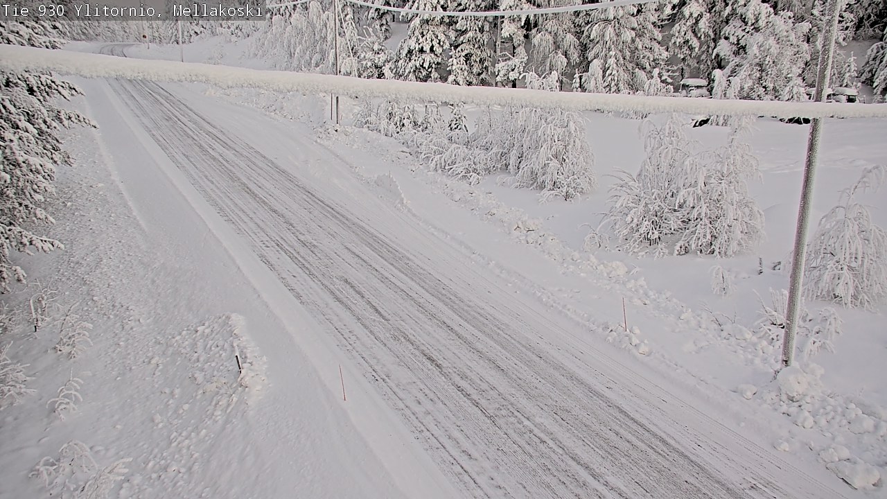 Weather Camera Image Road 83 Ylitornio, Mellakoski, Ylitornio, Lappi