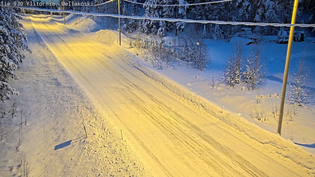 Weather Camera Image Road 83 Ylitornio, Mellakoski, Ylitornio, Lappi