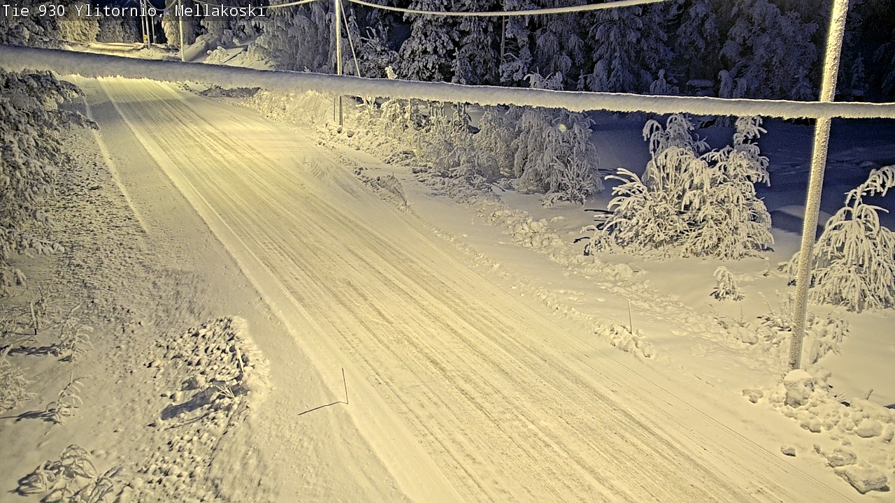 Weather Camera Image Road 83 Ylitornio, Mellakoski, Ylitornio, Lappi
