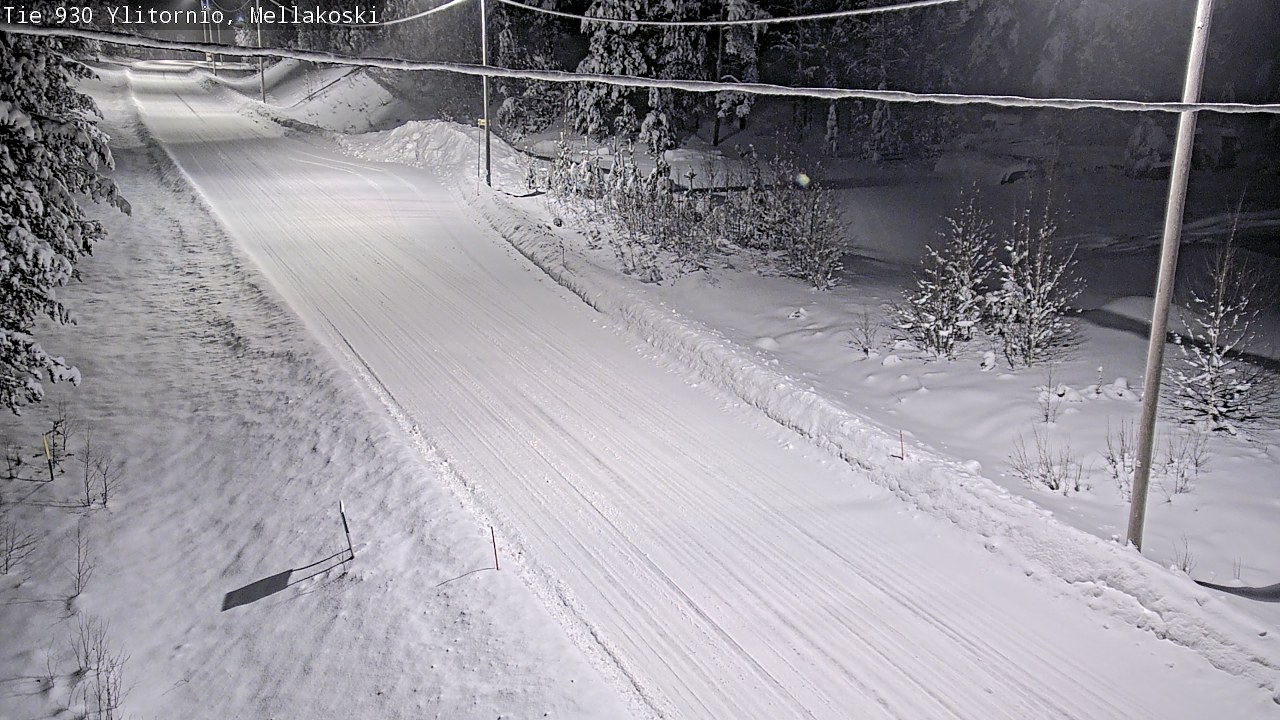 Weather Camera Image Road 83 Ylitornio, Mellakoski, Ylitornio, Lappi