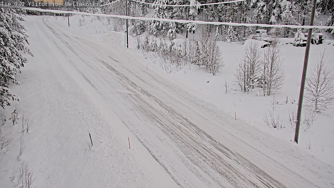 Weather Camera Image Road 83 Ylitornio, Mellakoski, Ylitornio, Lappi