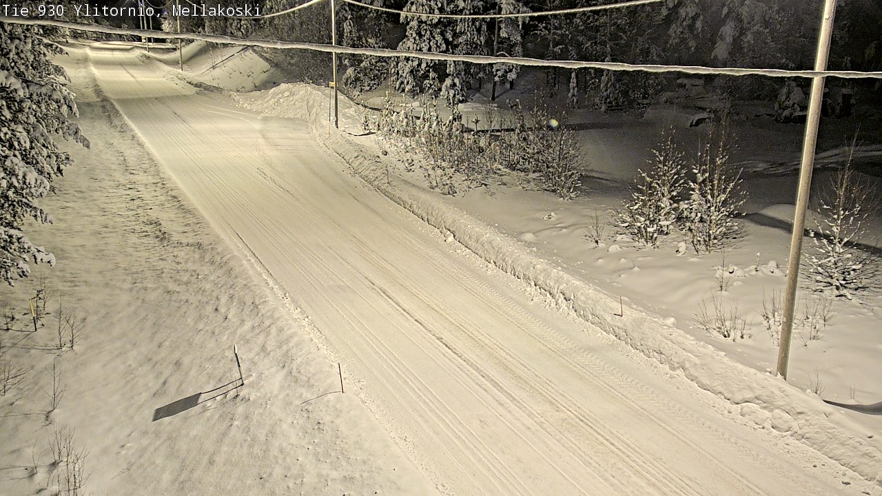 Weather Camera Image Väg 83 Övertorneå, Mellakoski, Ylitornio, Lappi