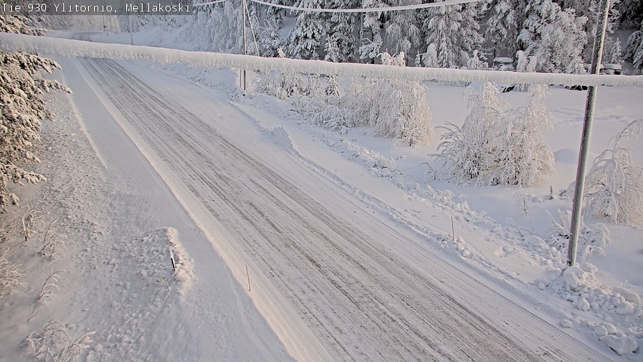 Weather Camera Image Road 83 Ylitornio, Mellakoski, Ylitornio, Lappi