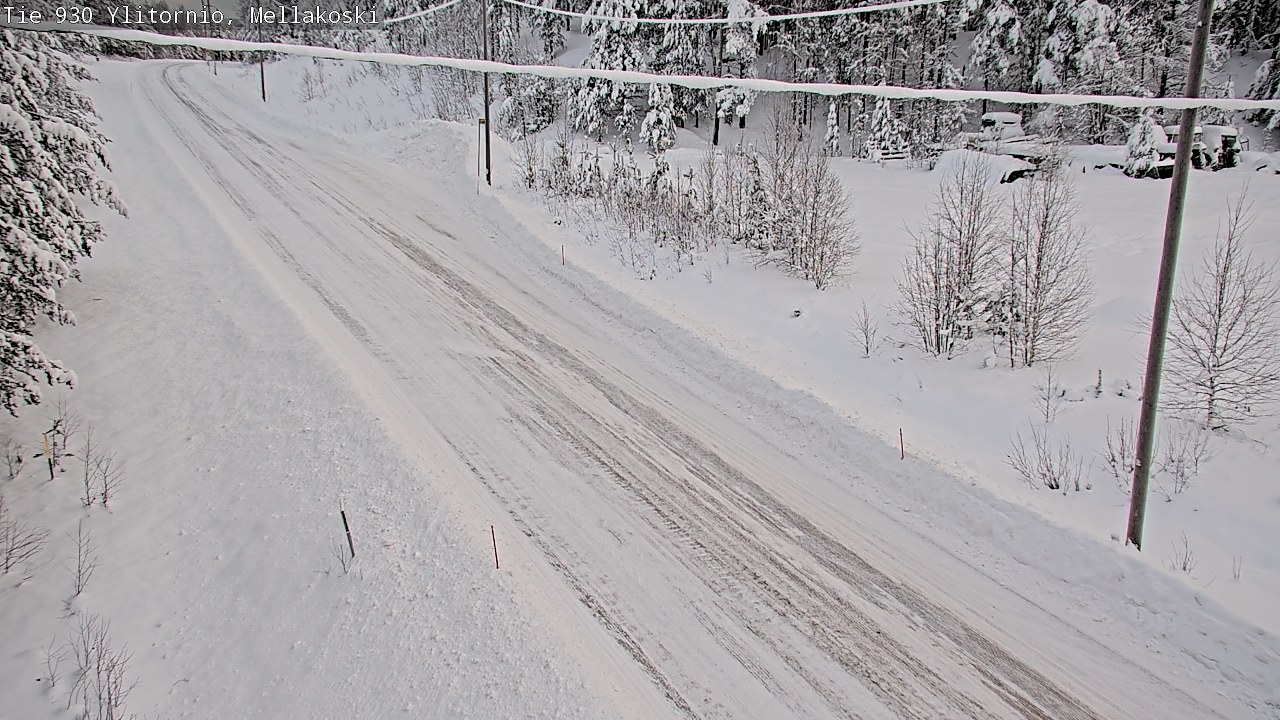 Weather Camera Image Road 83 Ylitornio, Mellakoski, Ylitornio, Lappi