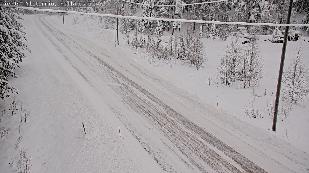 Weather Camera Image Väg 83 Övertorneå, Mellakoski, Ylitornio, Lappi