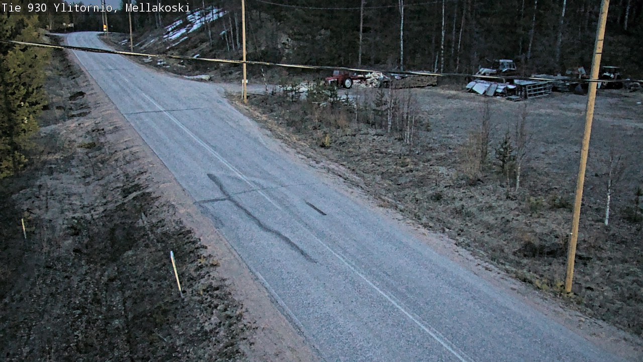 Weather Camera Image Road 83 Ylitornio, Mellakoski, Ylitornio, Lappi