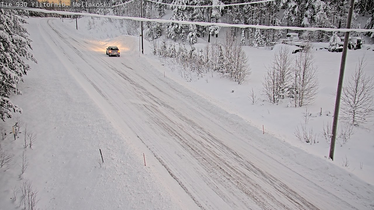 Weather Camera Image Road 83 Ylitornio, Mellakoski, Ylitornio, Lappi