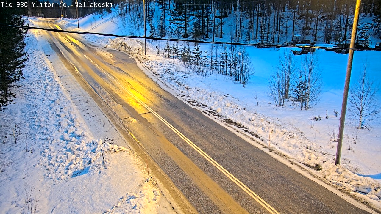 Weather Camera Image Road 83 Ylitornio, Mellakoski, Ylitornio, Lappi