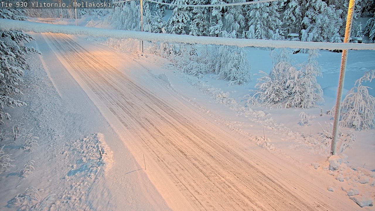 Weather Camera Image Road 83 Ylitornio, Mellakoski, Ylitornio, Lappi