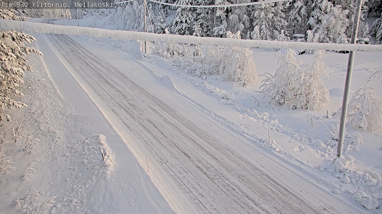 Weather Camera Image Road 83 Ylitornio, Mellakoski, Ylitornio, Lappi