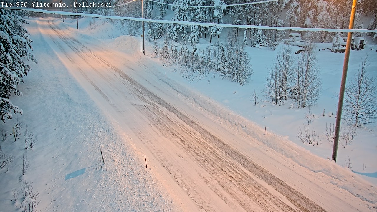 Weather Camera Image Väg 83 Övertorneå, Mellakoski, Ylitornio, Lappi