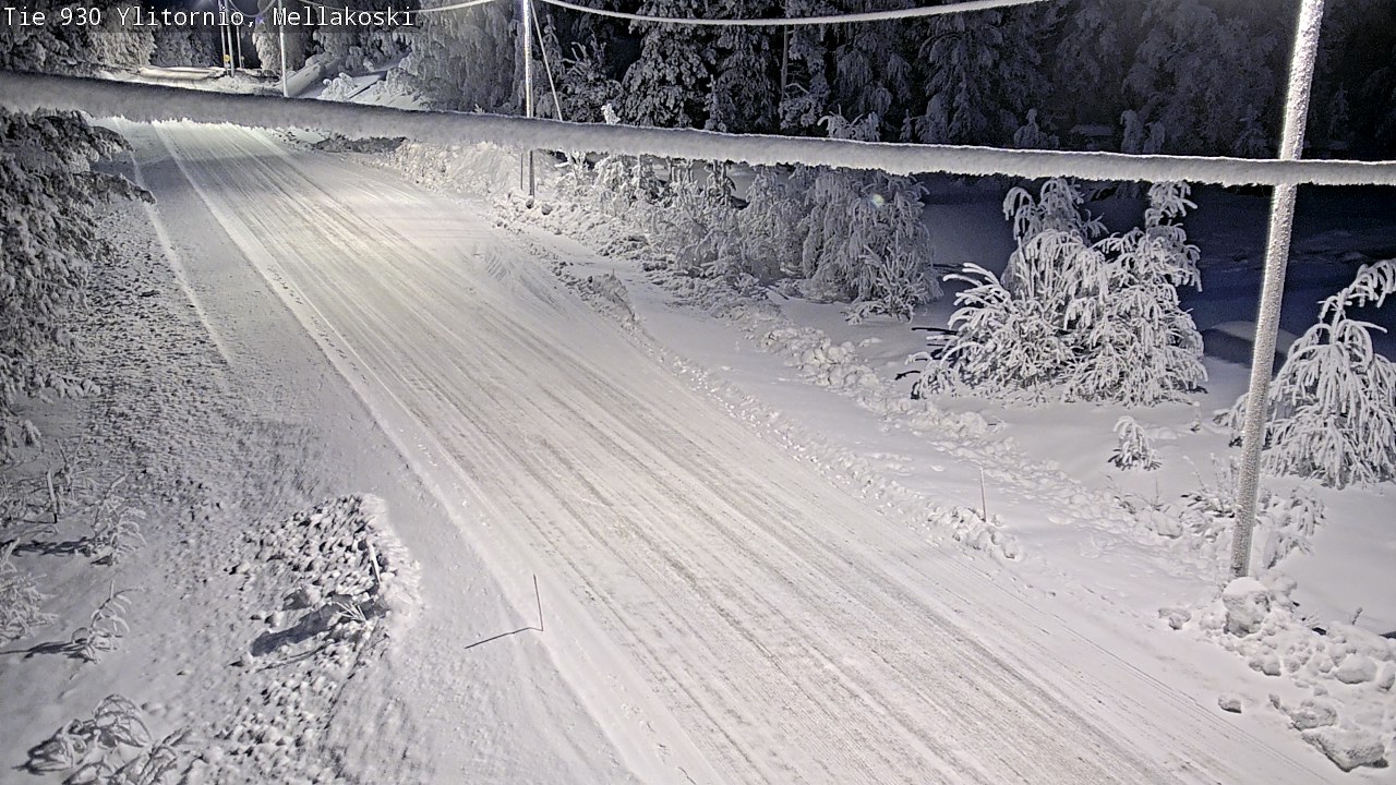 Weather Camera Image Road 83 Ylitornio, Mellakoski, Ylitornio, Lappi