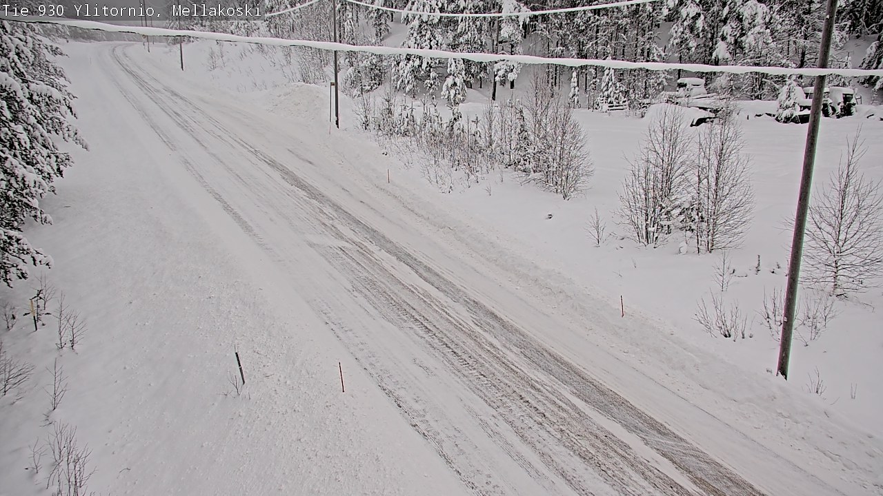 Weather Camera Image Väg 83 Övertorneå, Mellakoski, Ylitornio, Lappi