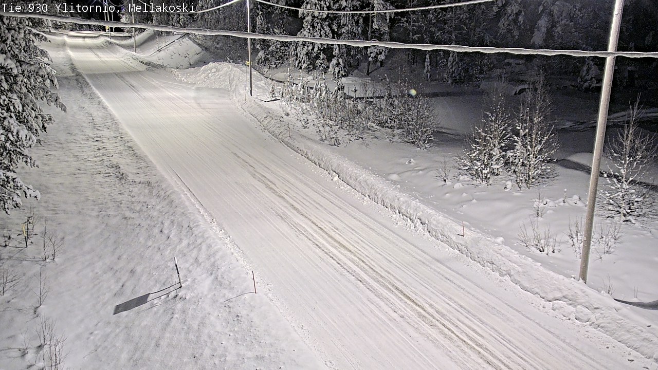 Weather Camera Image Road 83 Ylitornio, Mellakoski, Ylitornio, Lappi
