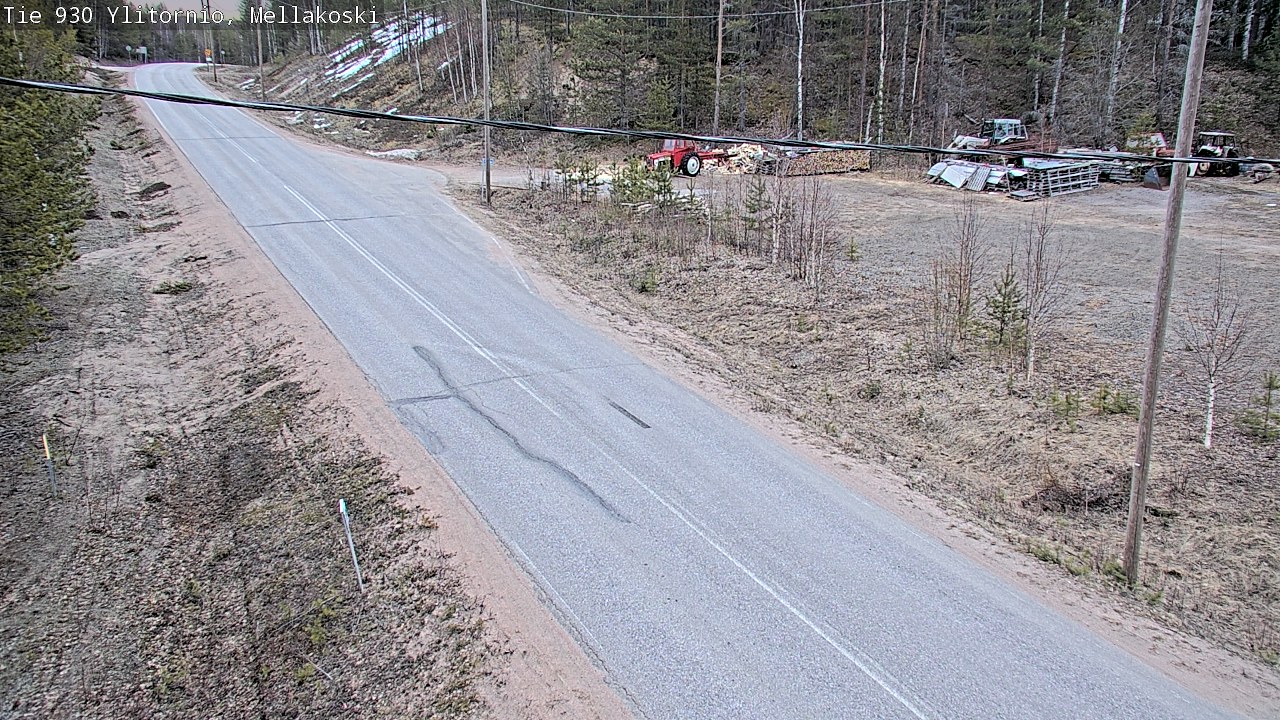 Weather Camera Image Väg 83 Övertorneå, Mellakoski, Ylitornio, Lappi