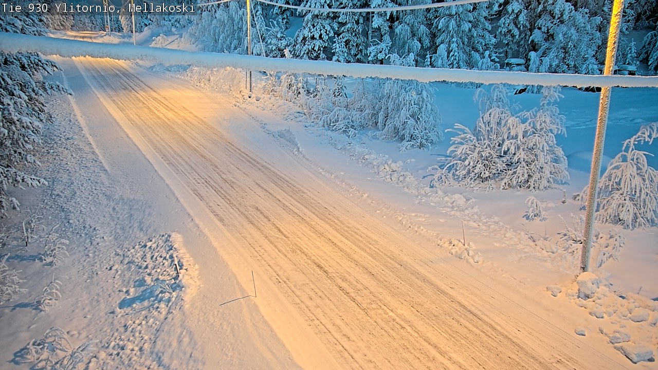 Weather Camera Image Road 83 Ylitornio, Mellakoski, Ylitornio, Lappi