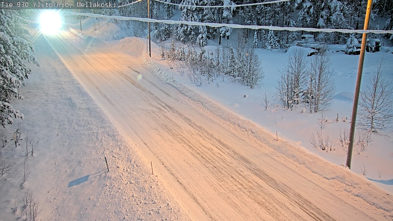 Weather Camera Image Road 83 Ylitornio, Mellakoski, Ylitornio, Lappi