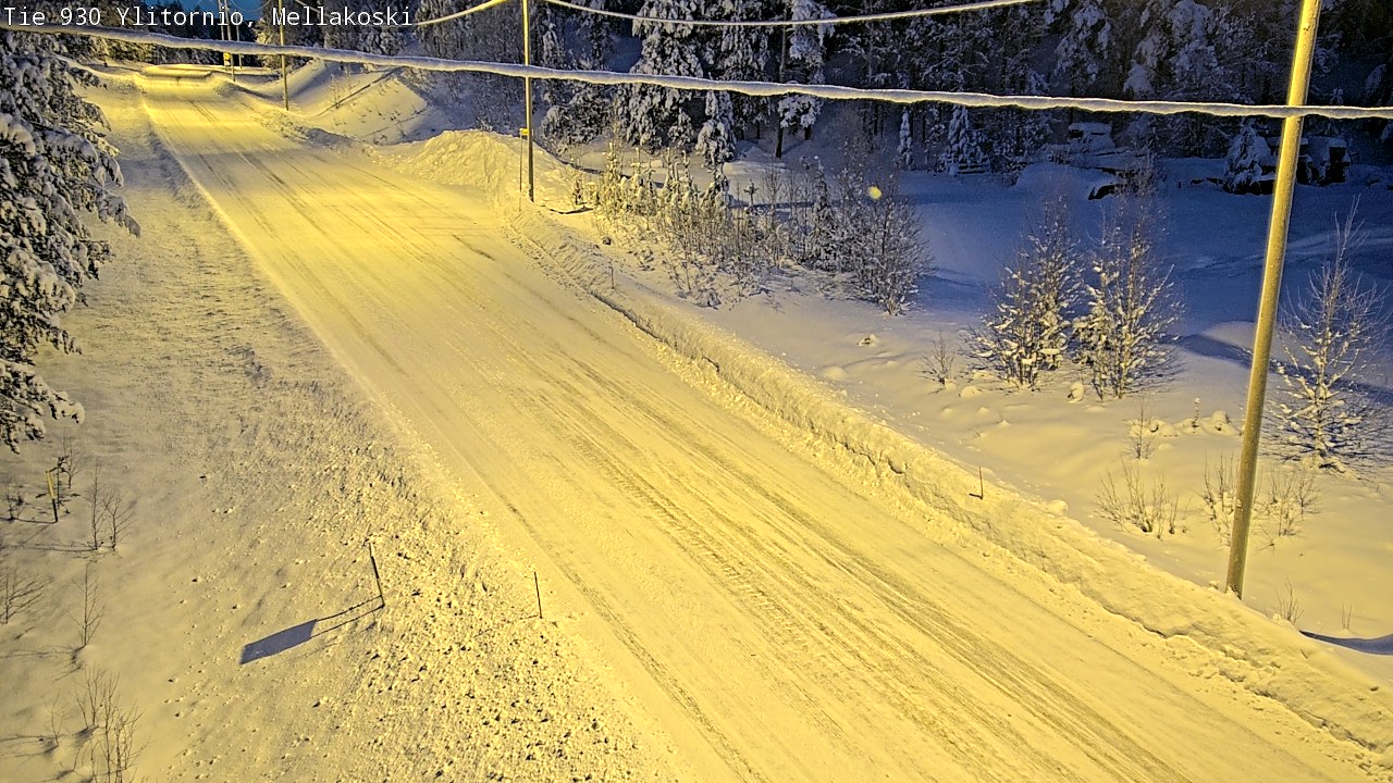 Weather Camera Image Road 83 Ylitornio, Mellakoski, Ylitornio, Lappi