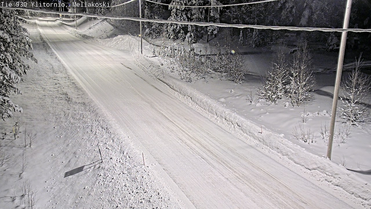 Weather Camera Image Road 83 Ylitornio, Mellakoski, Ylitornio, Lappi
