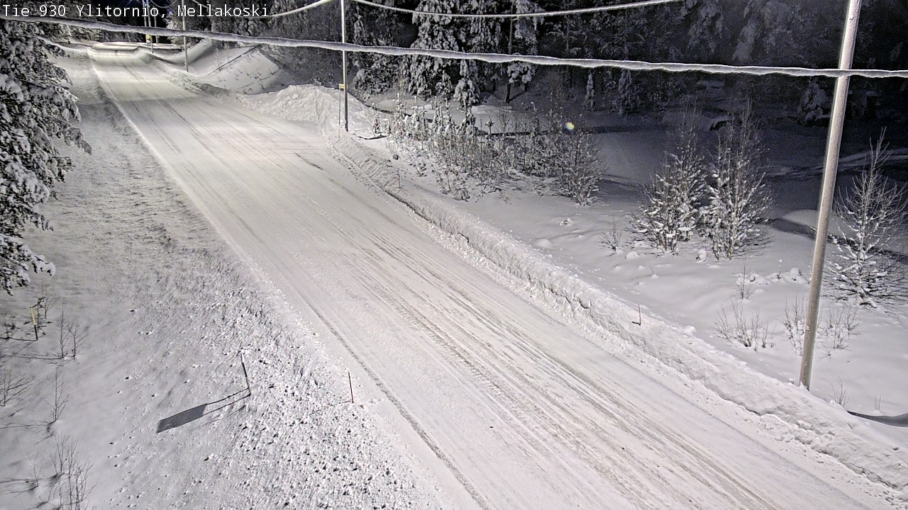 Weather Camera Image Road 83 Ylitornio, Mellakoski, Ylitornio, Lappi