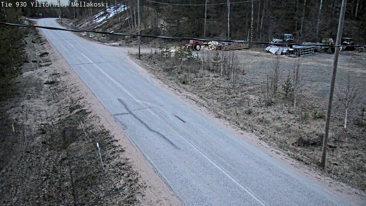 Weather Camera Image Road 83 Ylitornio, Mellakoski, Ylitornio, Lappi