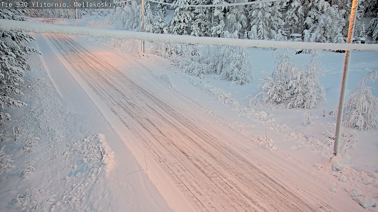Weather Camera Image Road 83 Ylitornio, Mellakoski, Ylitornio, Lappi
