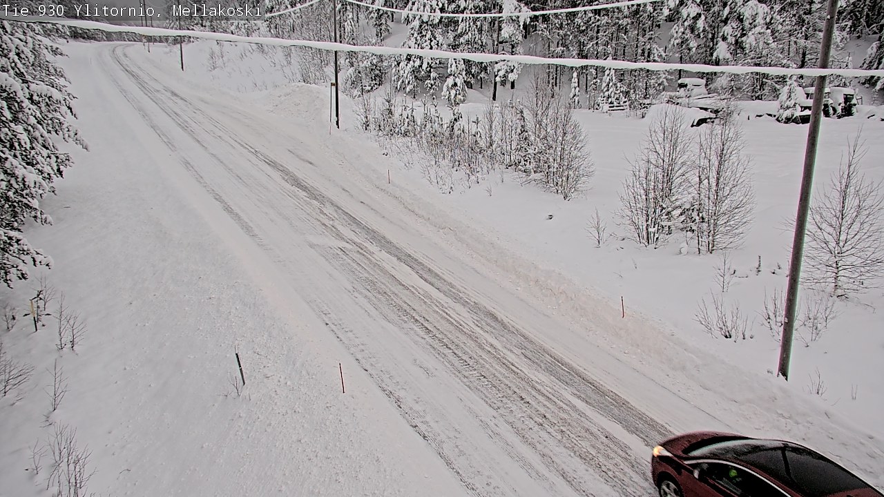 Weather Camera Image Väg 83 Övertorneå, Mellakoski, Ylitornio, Lappi