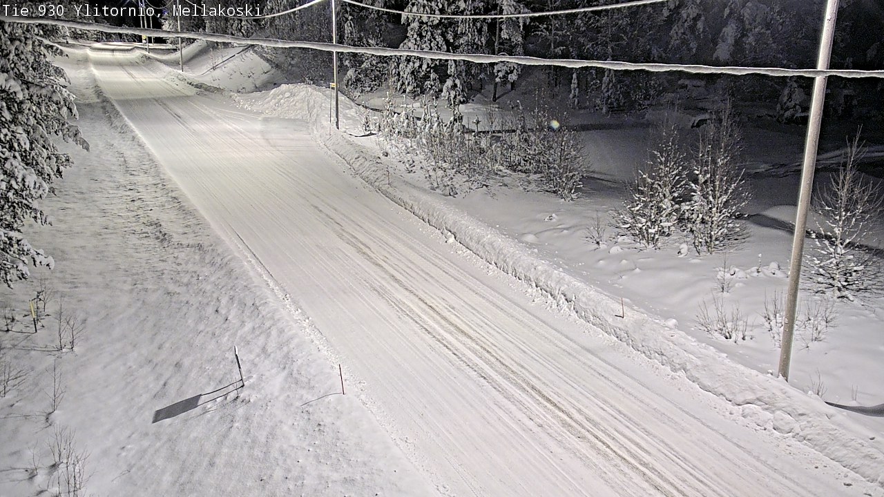 Weather Camera Image Road 83 Ylitornio, Mellakoski, Ylitornio, Lappi