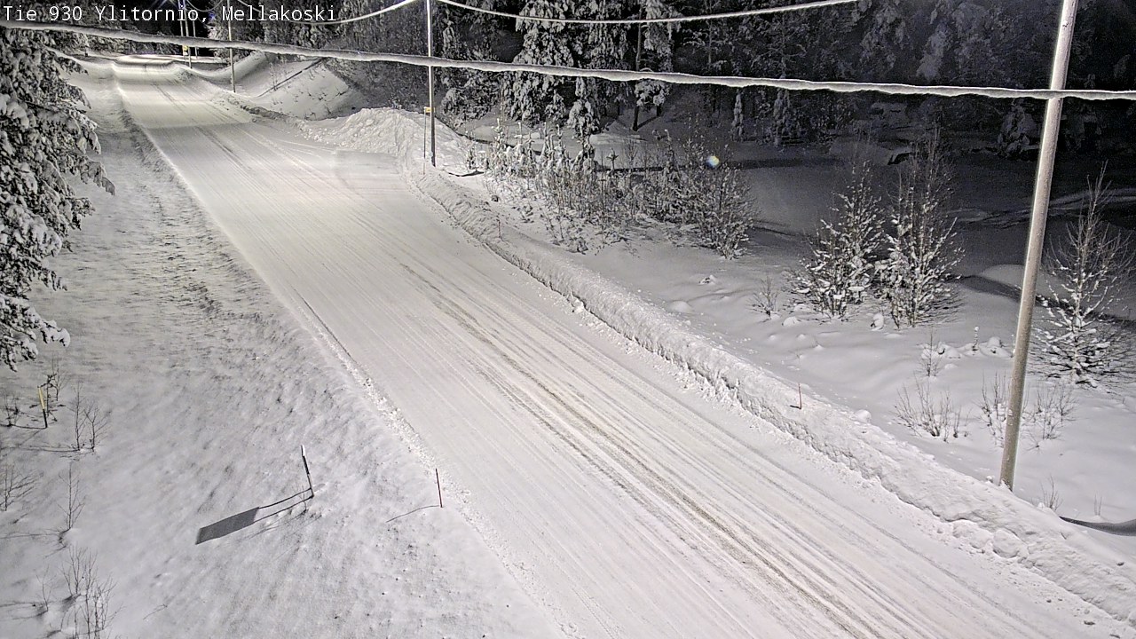 Weather Camera Image Road 83 Ylitornio, Mellakoski, Ylitornio, Lappi