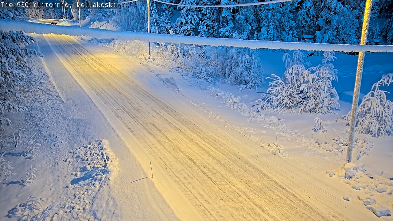 Weather Camera Image Road 83 Ylitornio, Mellakoski, Ylitornio, Lappi