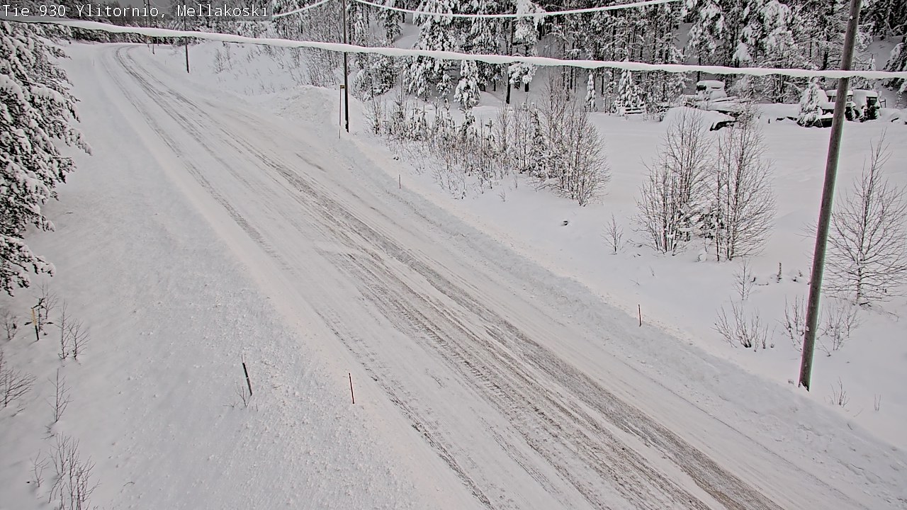 Weather Camera Image Väg 83 Övertorneå, Mellakoski, Ylitornio, Lappi