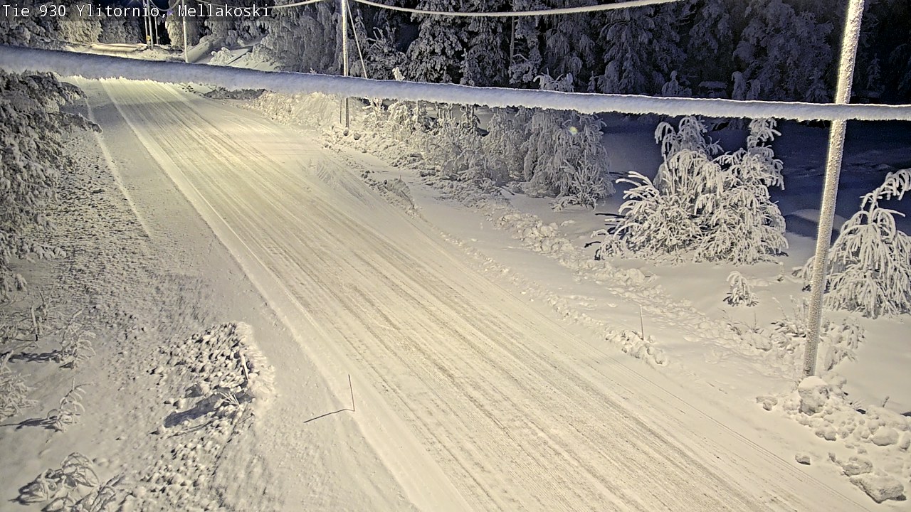 Weather Camera Image Road 83 Ylitornio, Mellakoski, Ylitornio, Lappi