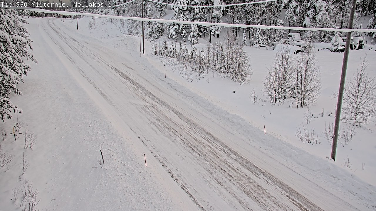Weather Camera Image Road 83 Ylitornio, Mellakoski, Ylitornio, Lappi