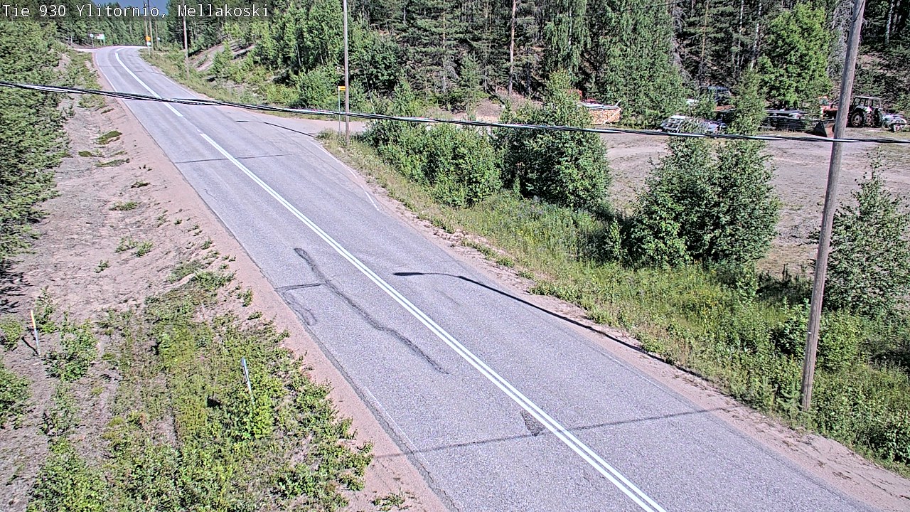 Weather Camera Image Road 83 Ylitornio, Mellakoski, Ylitornio, Lappi