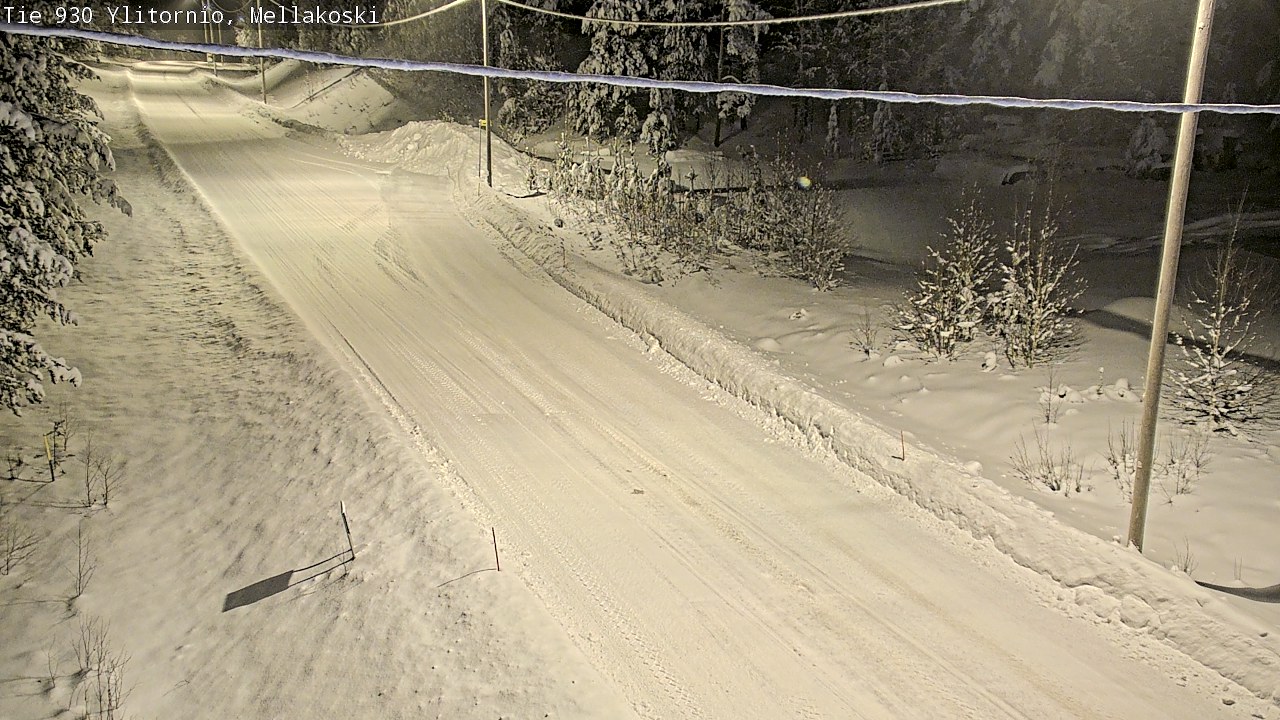 Weather Camera Image Road 83 Ylitornio, Mellakoski, Ylitornio, Lappi