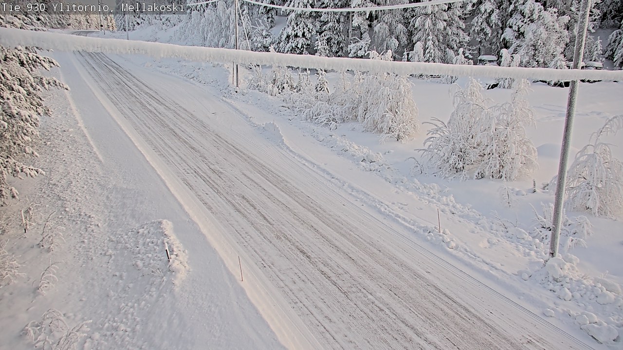 Weather Camera Image Road 83 Ylitornio, Mellakoski, Ylitornio, Lappi