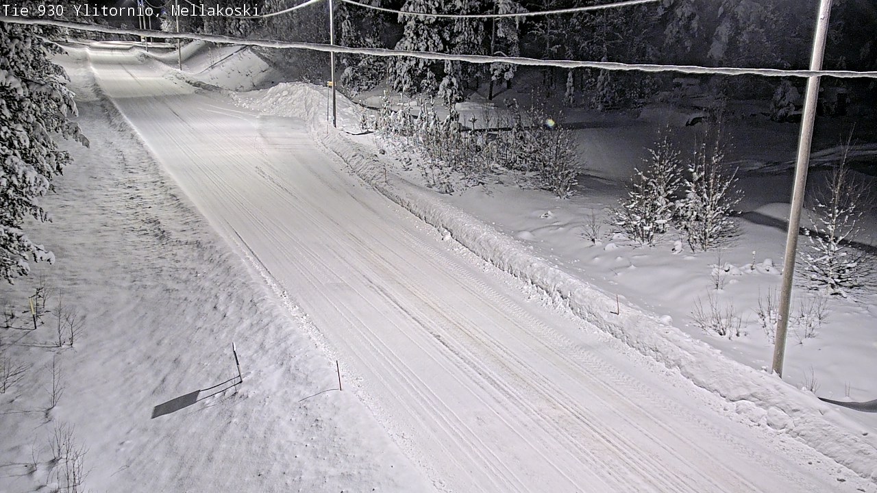 Weather Camera Image Road 83 Ylitornio, Mellakoski, Ylitornio, Lappi