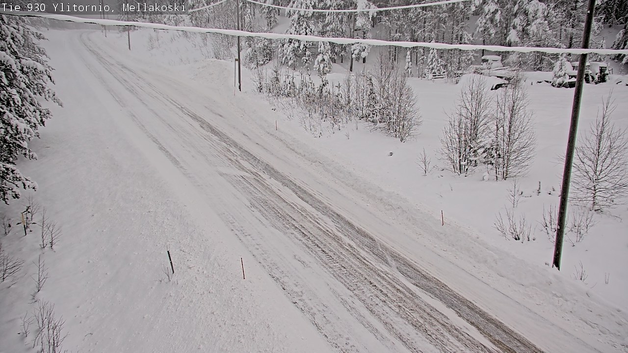 Weather Camera Image Väg 83 Övertorneå, Mellakoski, Ylitornio, Lappi