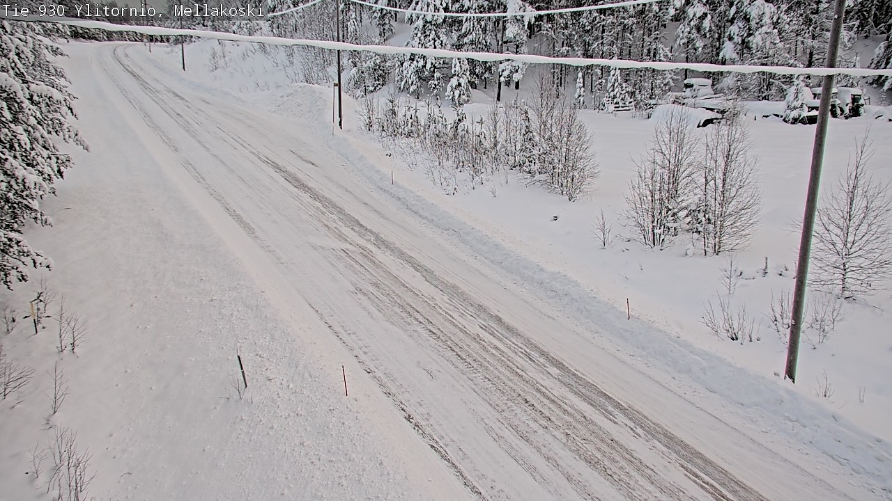 Weather Camera Image Road 83 Ylitornio, Mellakoski, Ylitornio, Lappi