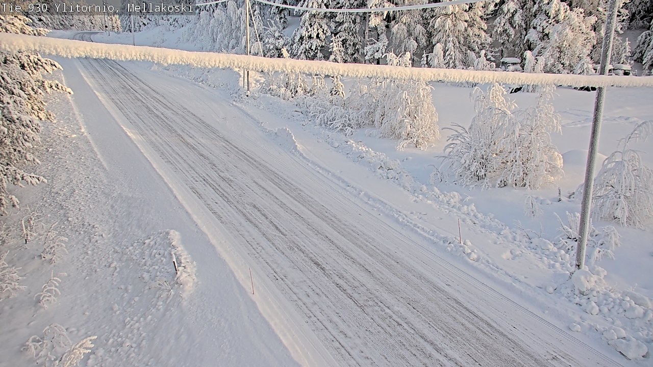 Weather Camera Image Road 83 Ylitornio, Mellakoski, Ylitornio, Lappi