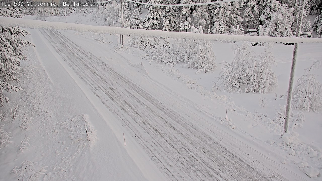Weather Camera Image Road 83 Ylitornio, Mellakoski, Ylitornio, Lappi