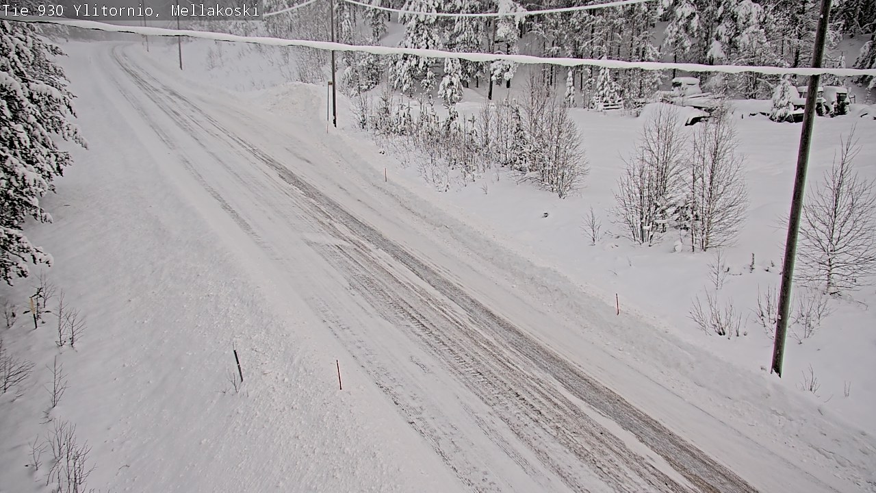 Weather Camera Image Väg 83 Övertorneå, Mellakoski, Ylitornio, Lappi