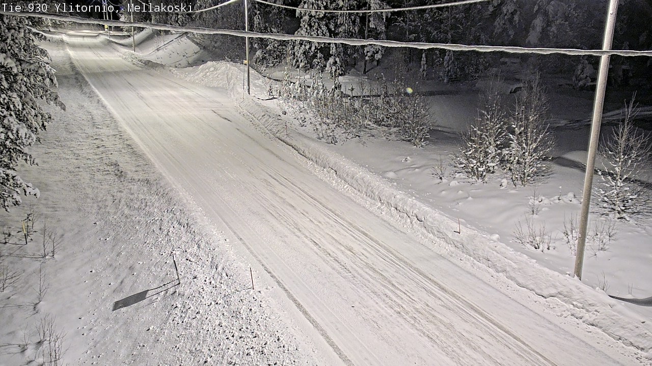 Weather Camera Image Road 83 Ylitornio, Mellakoski, Ylitornio, Lappi