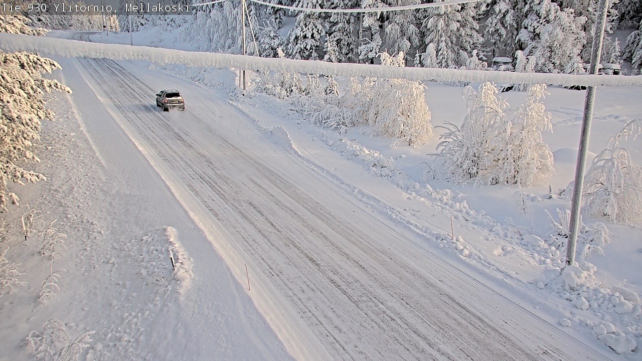 Weather Camera Image Road 83 Ylitornio, Mellakoski, Ylitornio, Lappi