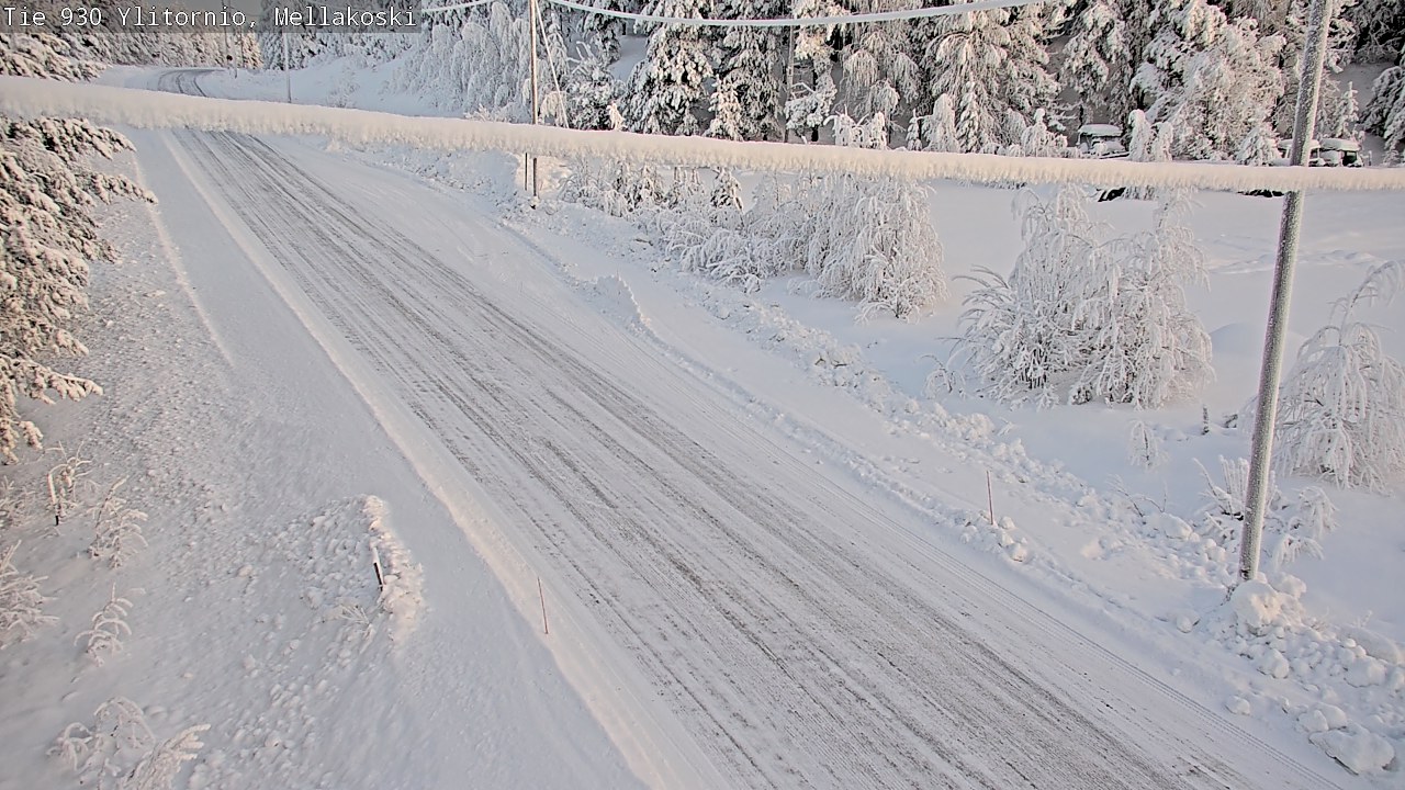 Weather Camera Image Road 83 Ylitornio, Mellakoski, Ylitornio, Lappi