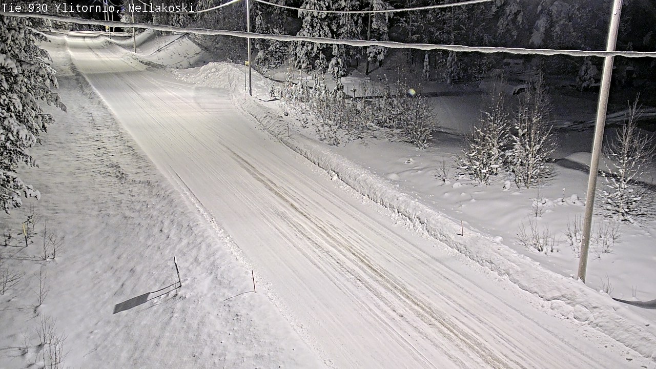 Weather Camera Image Road 83 Ylitornio, Mellakoski, Ylitornio, Lappi
