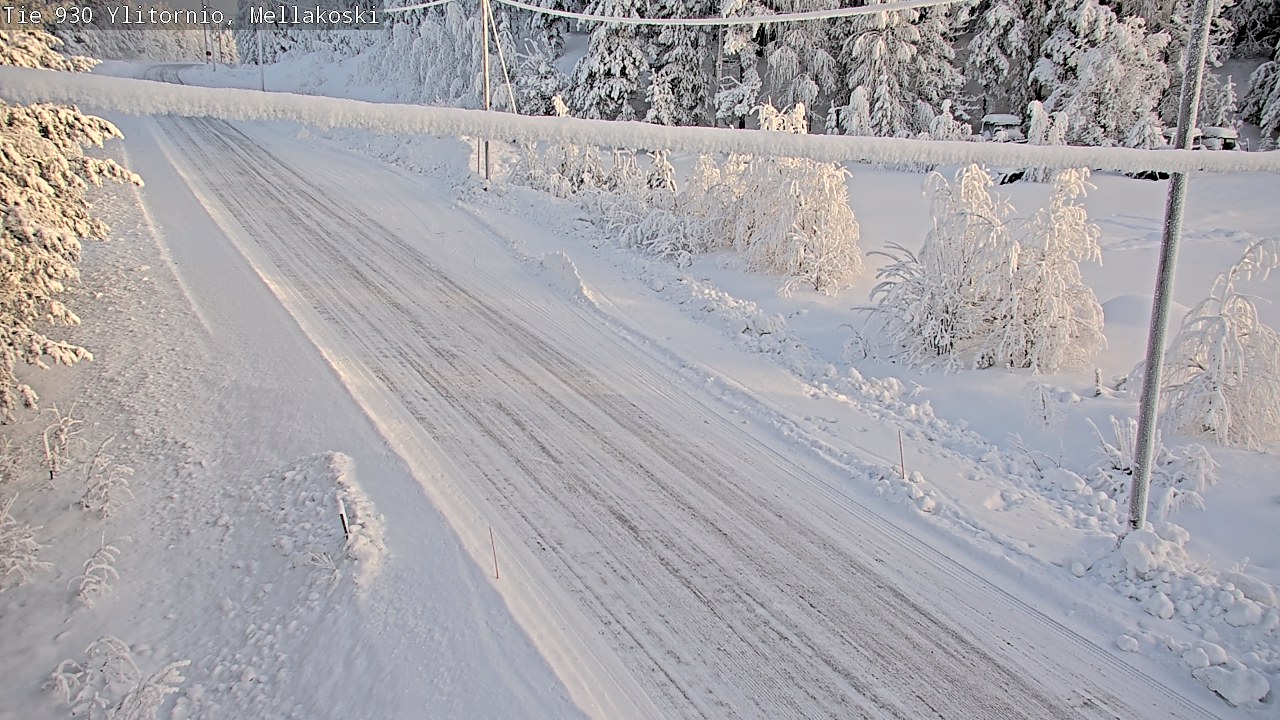 Weather Camera Image Road 83 Ylitornio, Mellakoski, Ylitornio, Lappi