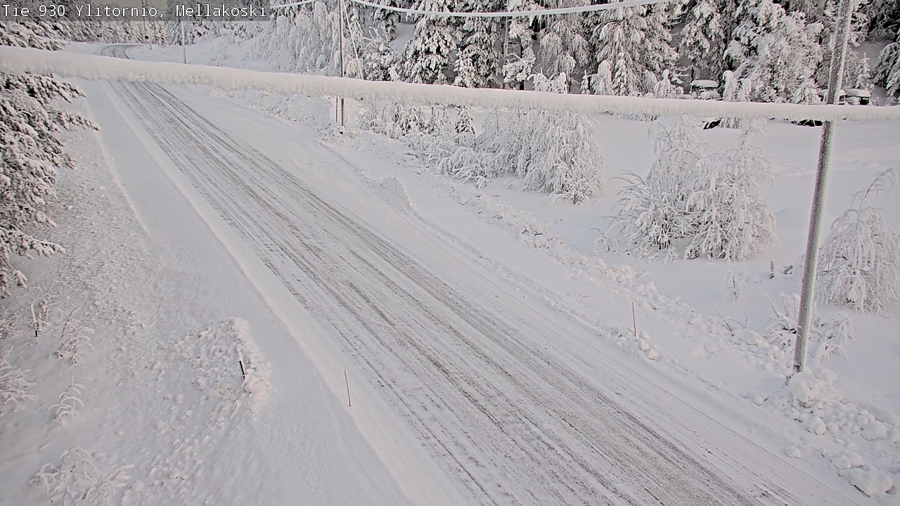 Weather Camera Image Road 83 Ylitornio, Mellakoski, Ylitornio, Lappi