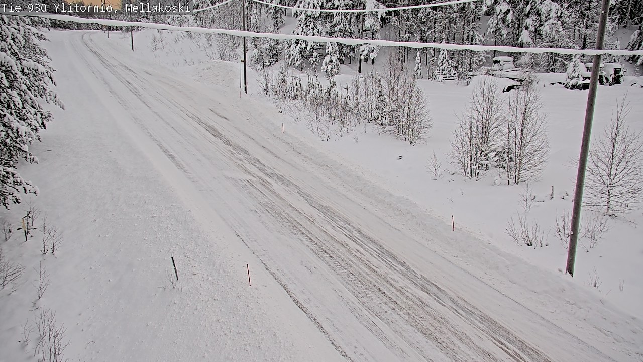 Weather Camera Image Road 83 Ylitornio, Mellakoski, Ylitornio, Lappi